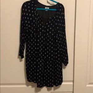 Old Navy black print dress